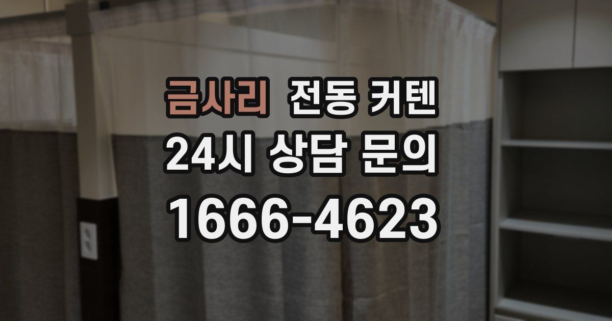 금사리 전동 커텐