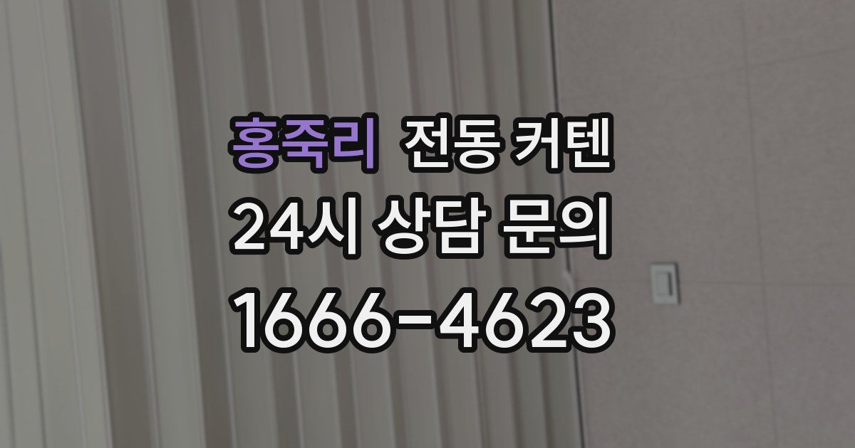 홍죽리 전동 커텐