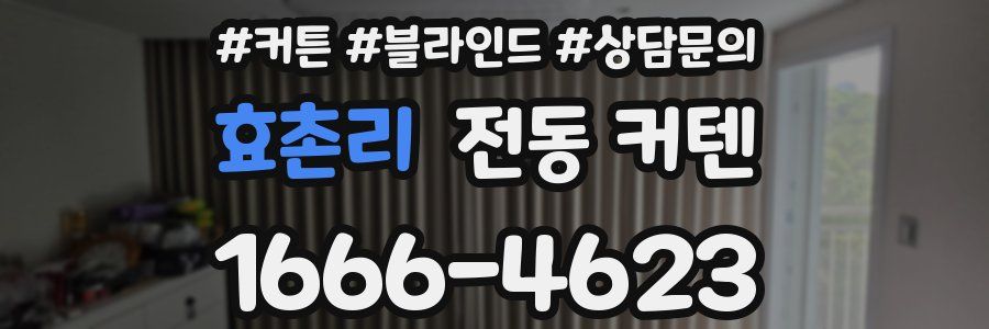 효촌리 전동 커텐