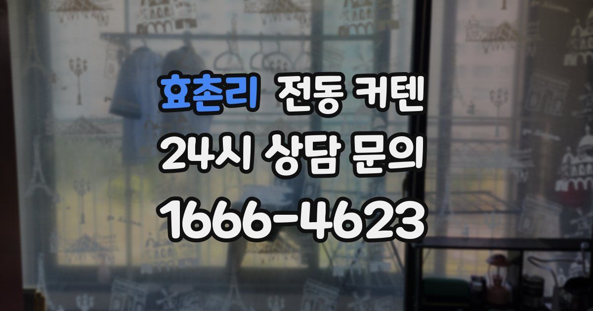 효촌리 전동 커텐