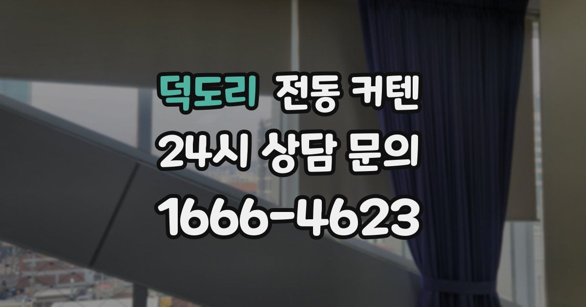 덕도리 전동 커텐