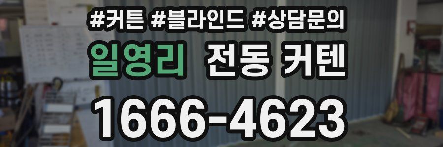 일영리 전동 커텐
