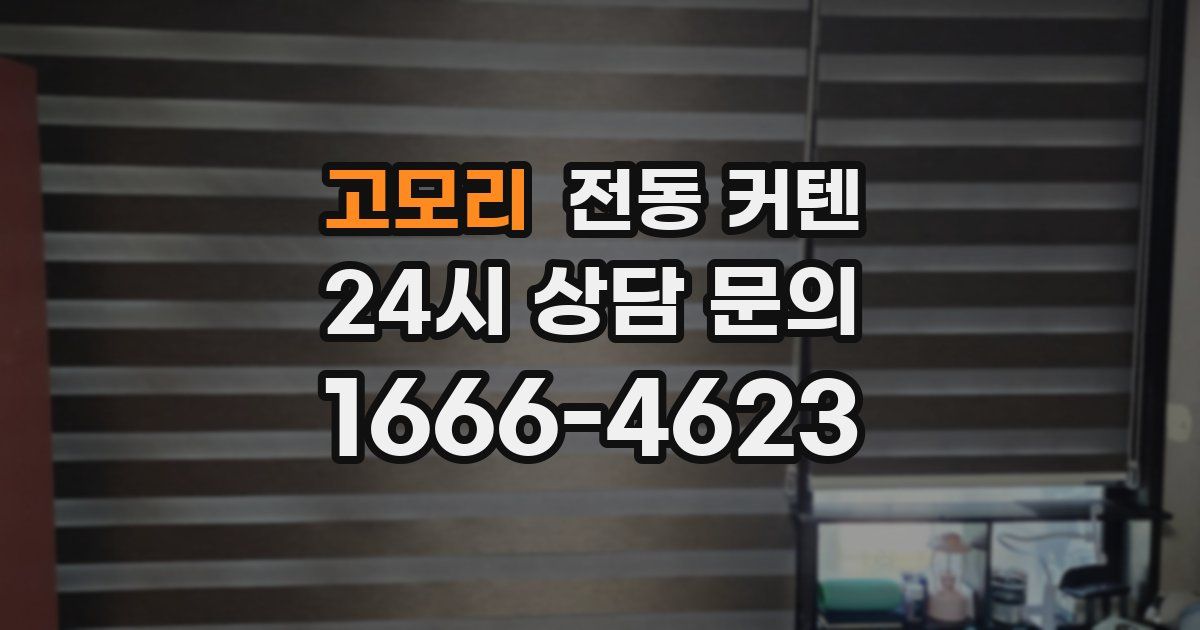 고모리 전동 커텐
