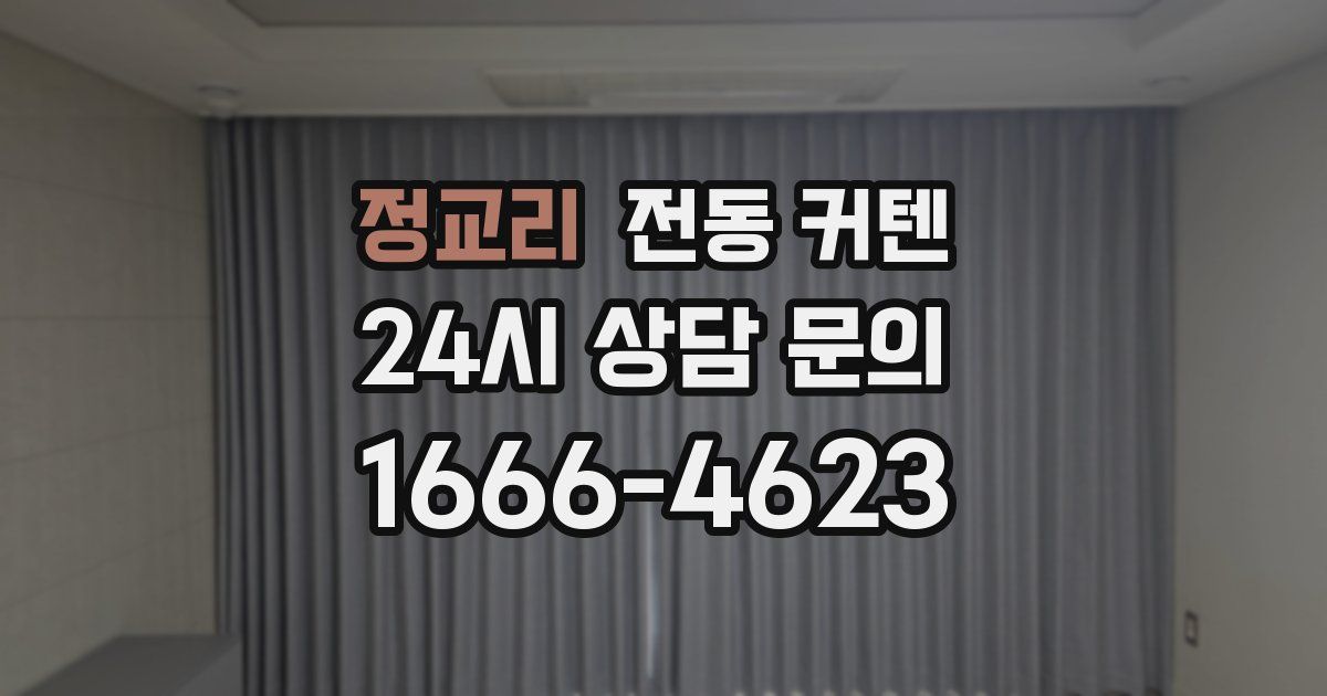 정교리 전동 커텐