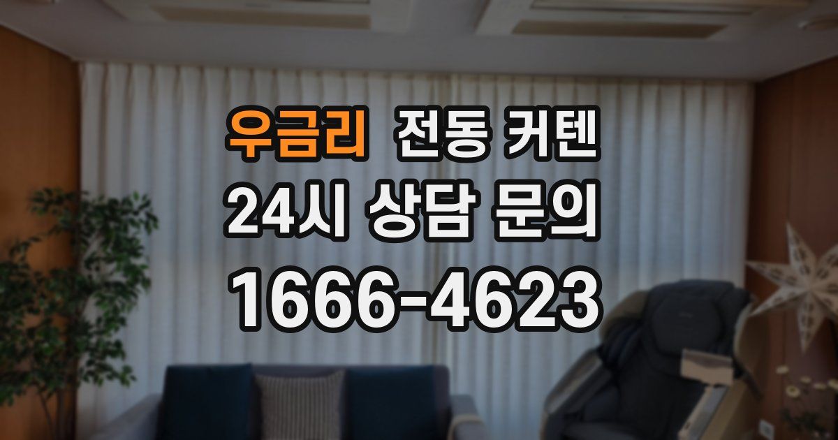 우금리 전동 커텐