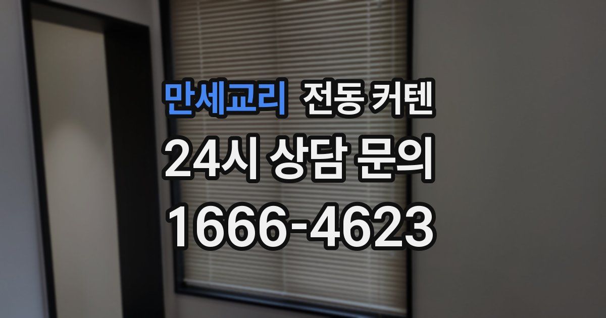 만세교리 전동 커텐