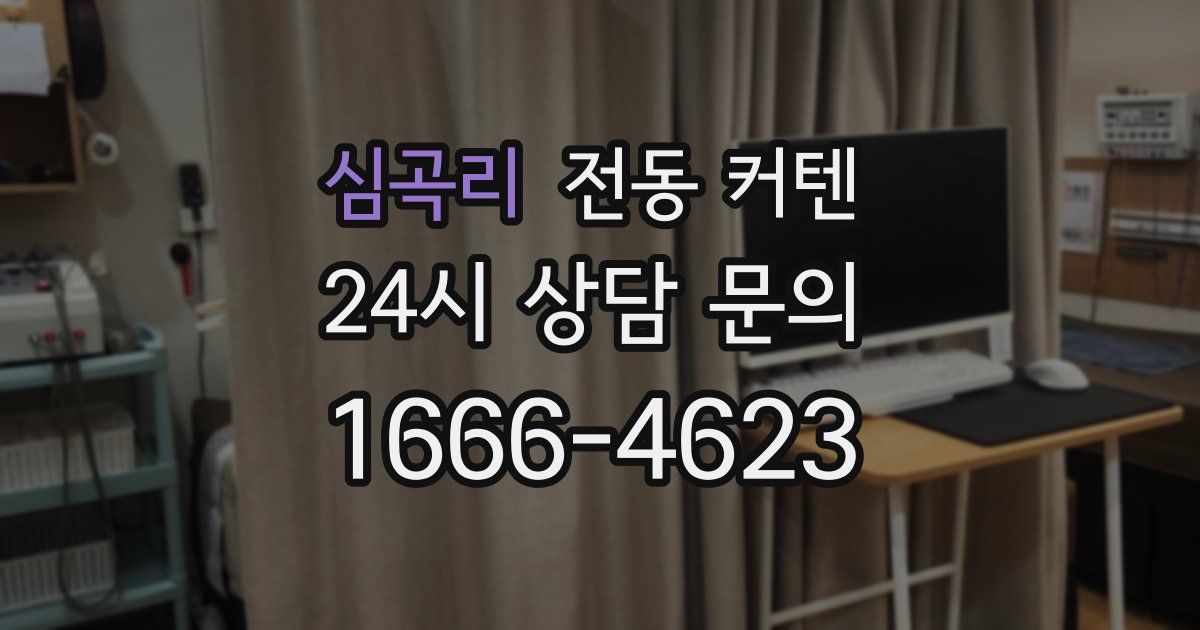 심곡리 전동 커텐