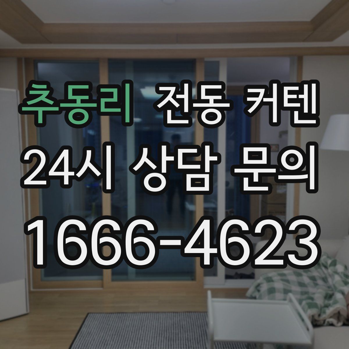 추동리 전동 커텐