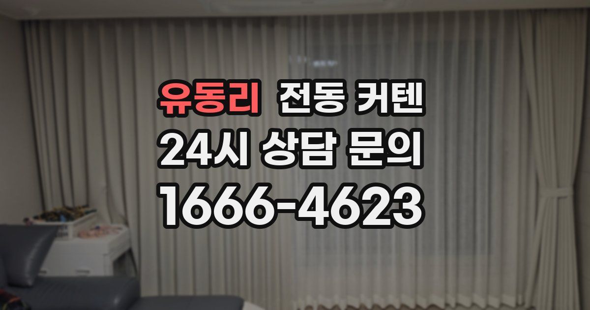 유동리 전동 커텐