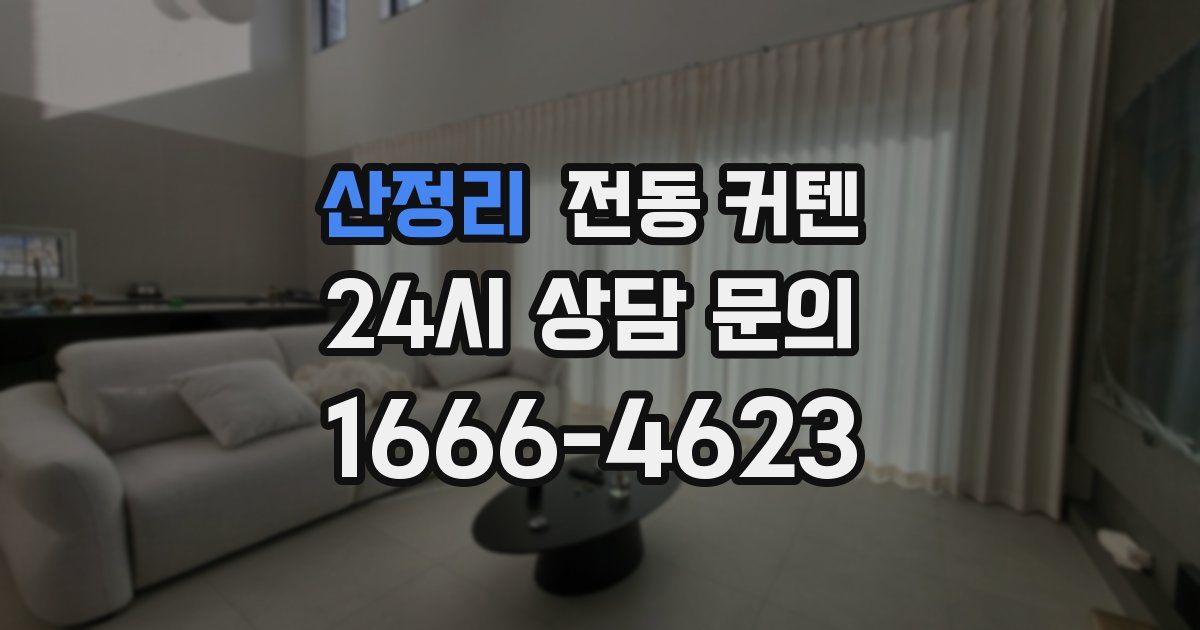 산정리 전동 커텐