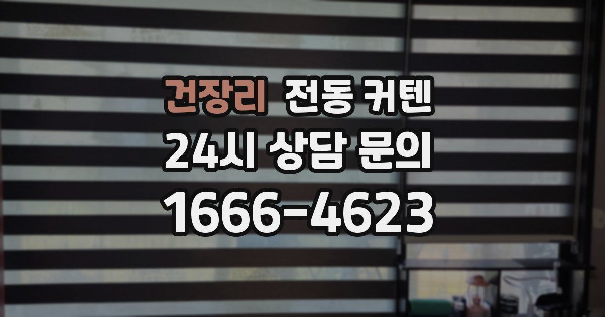 건장리 전동 커텐