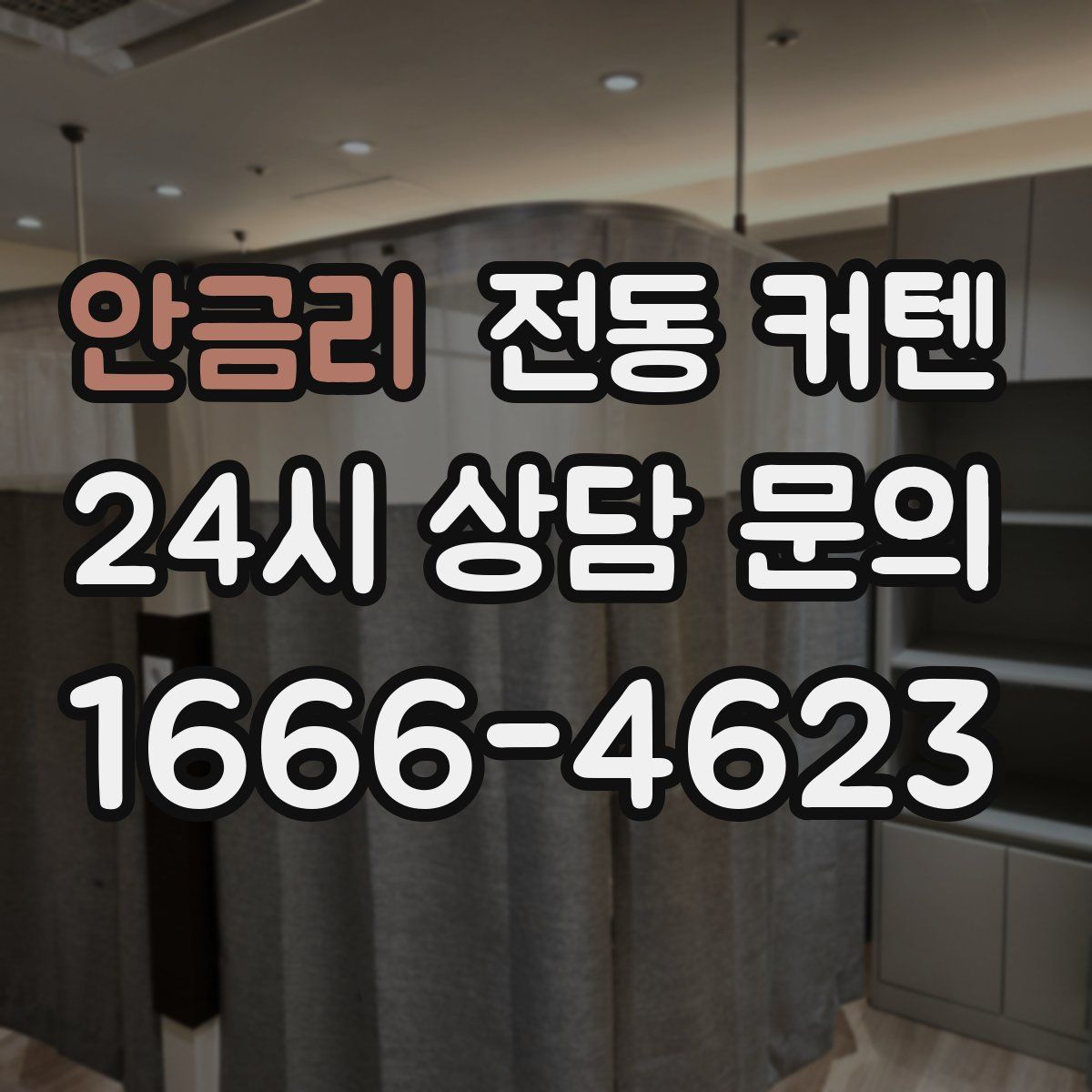 안금리 전동 커텐