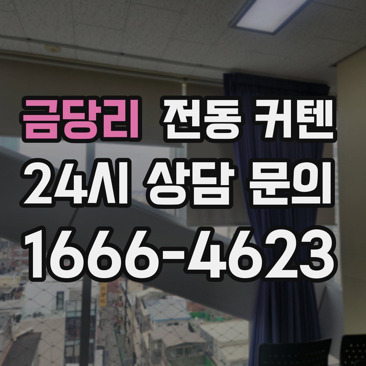 금당리 전동 커텐