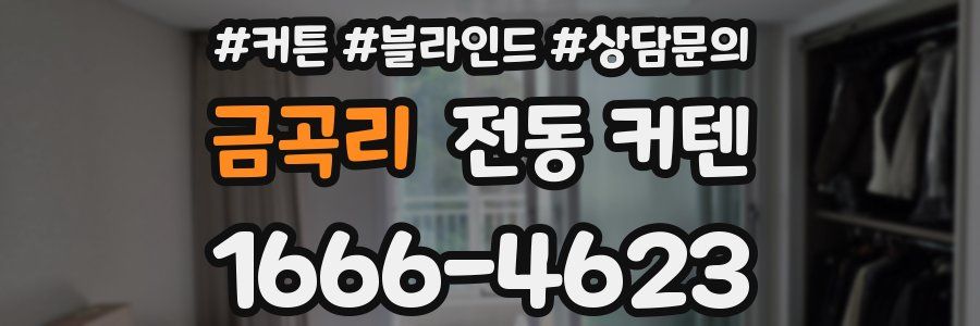 금곡리 전동 커텐