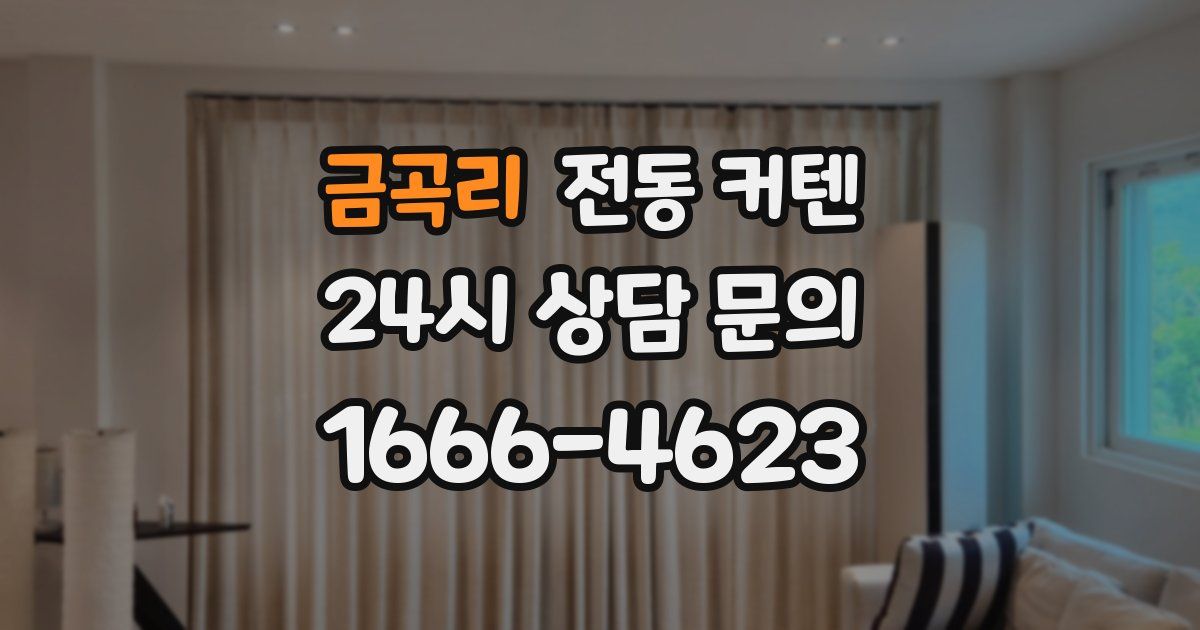 금곡리 전동 커텐