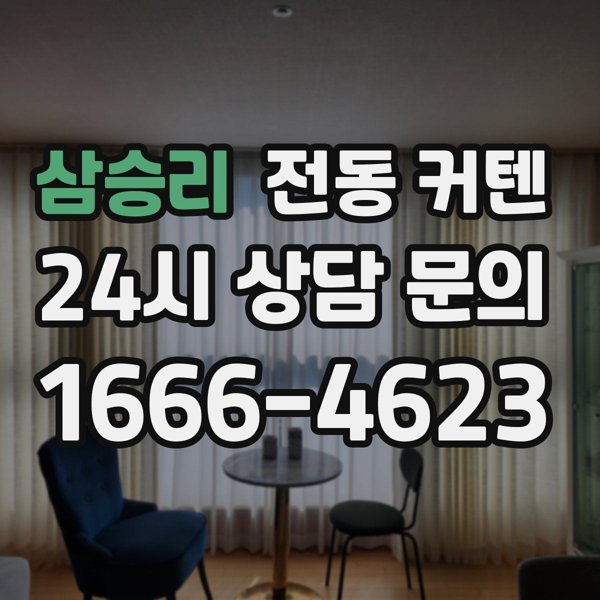 삼승리 전동 커텐