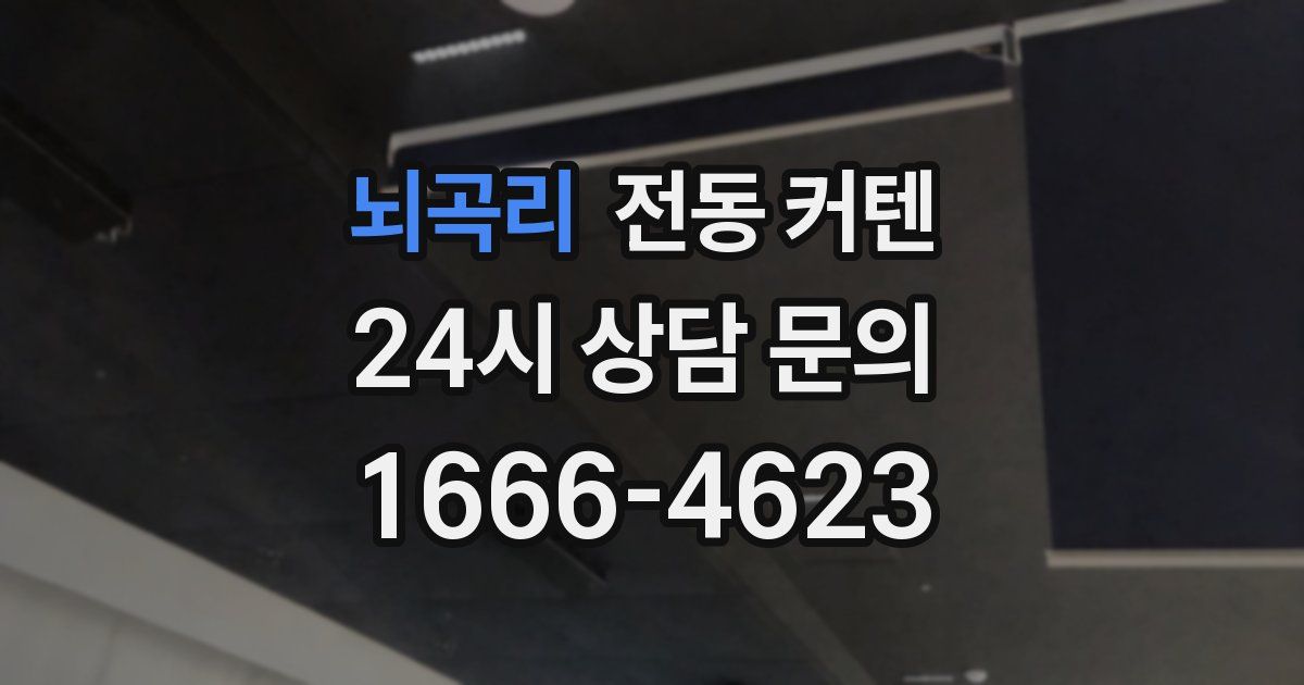 뇌곡리 전동 커텐