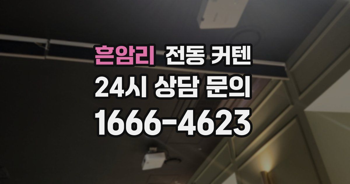흔암리 전동 커텐
