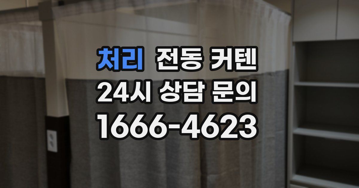 처리 전동 커텐