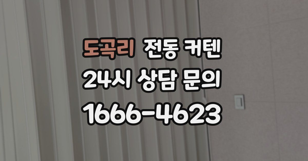 도곡리 전동 커텐