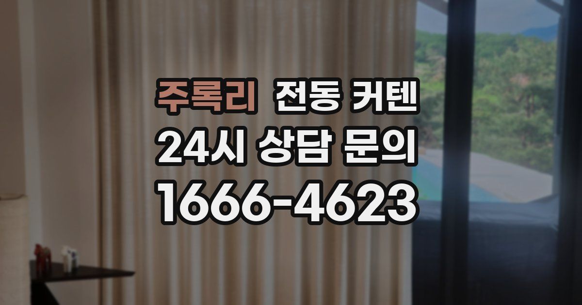 주록리 전동 커텐