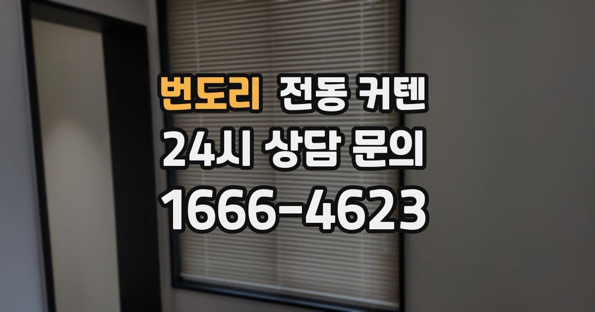 번도리 전동 커텐