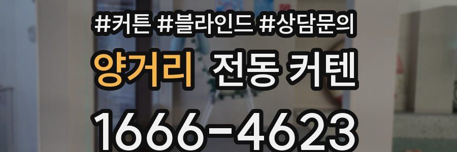 양거리 전동 커텐