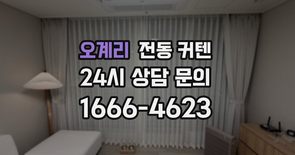 오계리 전동 커텐