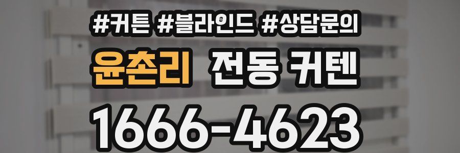 윤촌리 전동 커텐