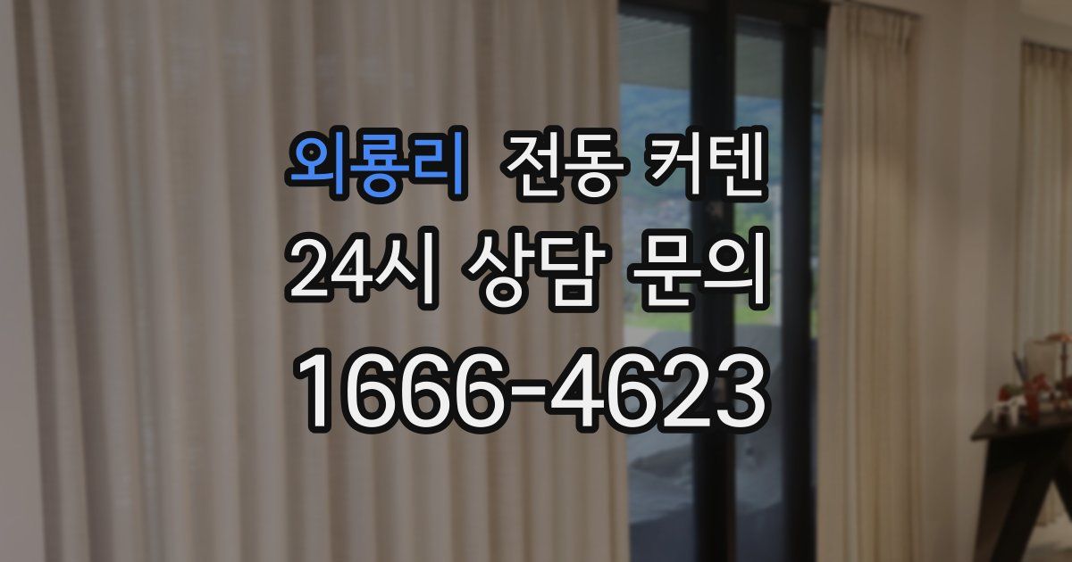외룡리 전동 커텐