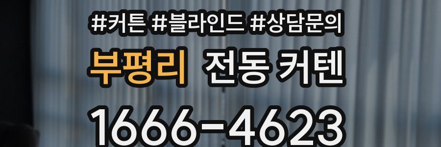 부평리 전동 커텐