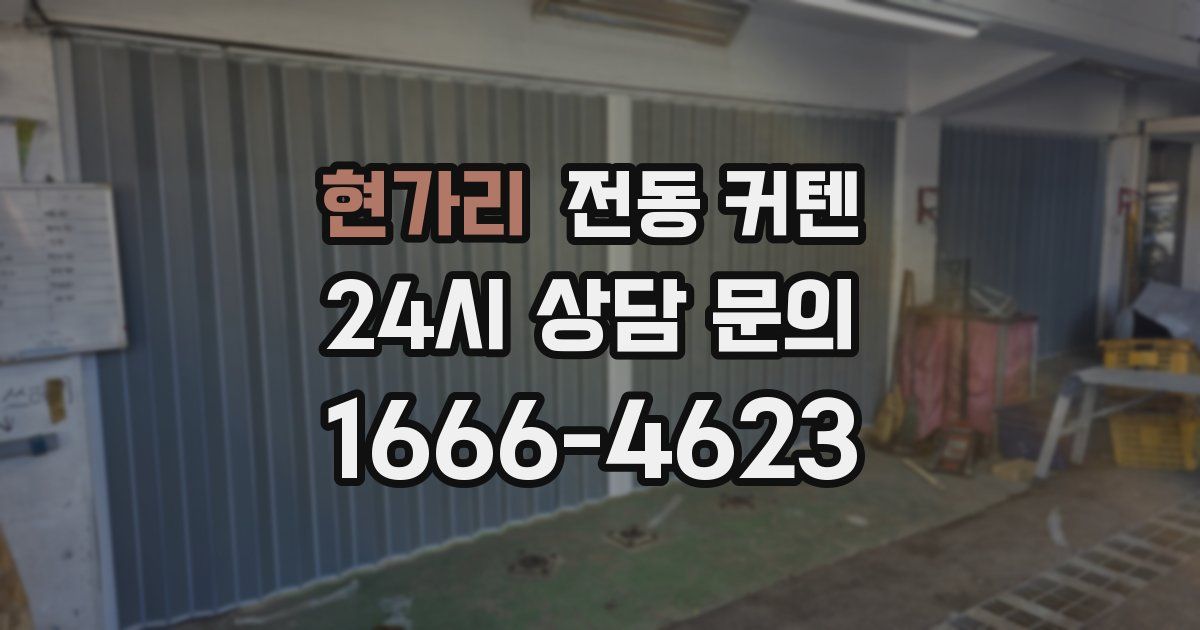 현가리 전동 커텐