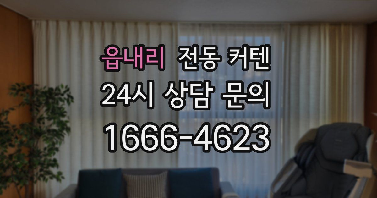 읍내리 전동 커텐