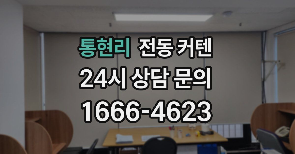 통현리 전동 커텐