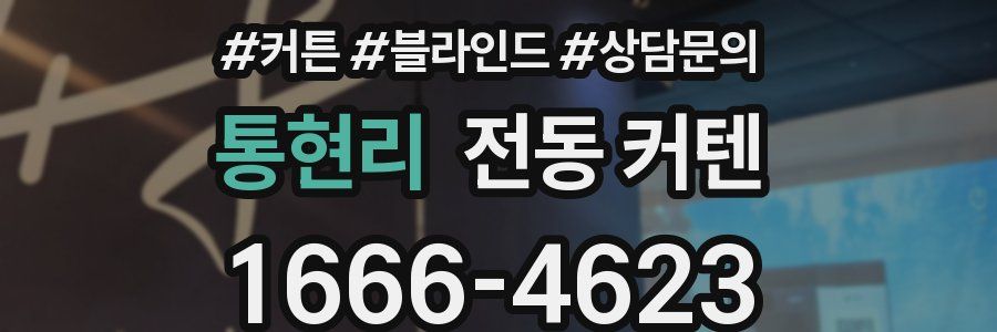 통현리 전동 커텐