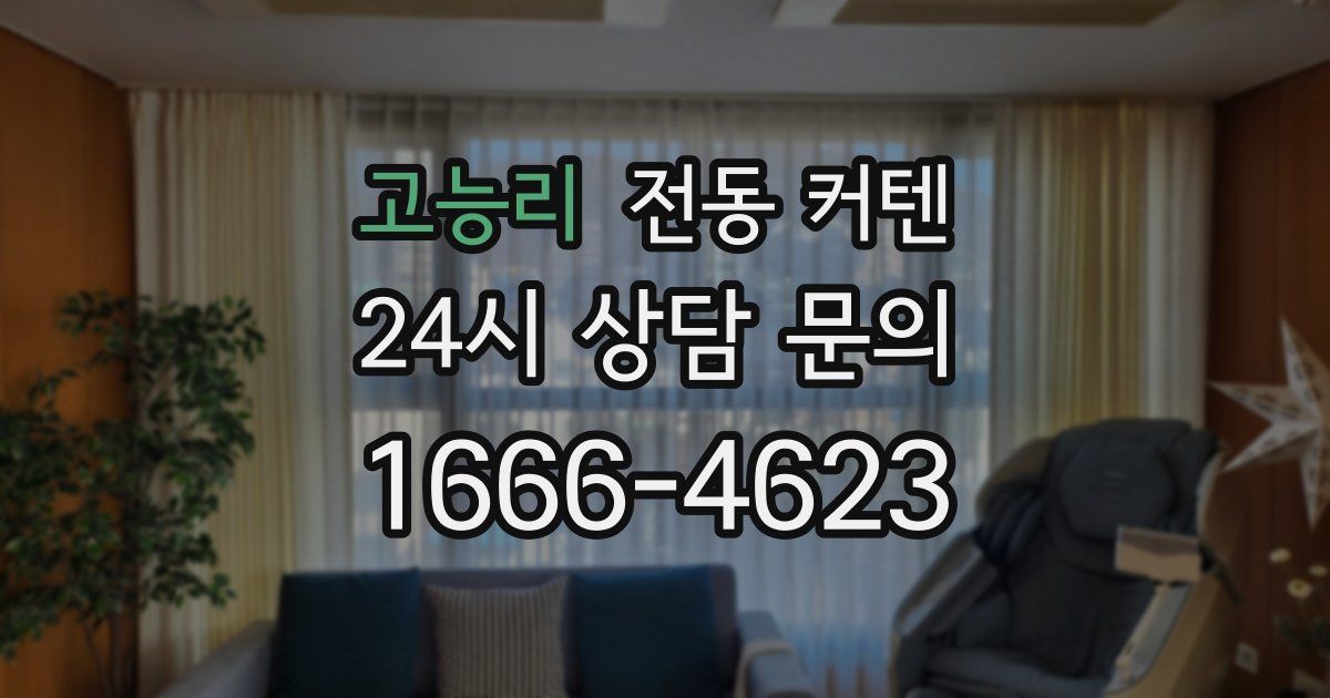고능리 전동 커텐
