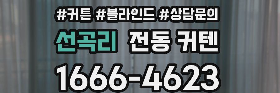 선곡리 전동 커텐