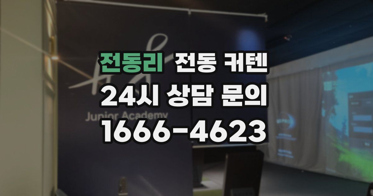 전동리 전동 커텐