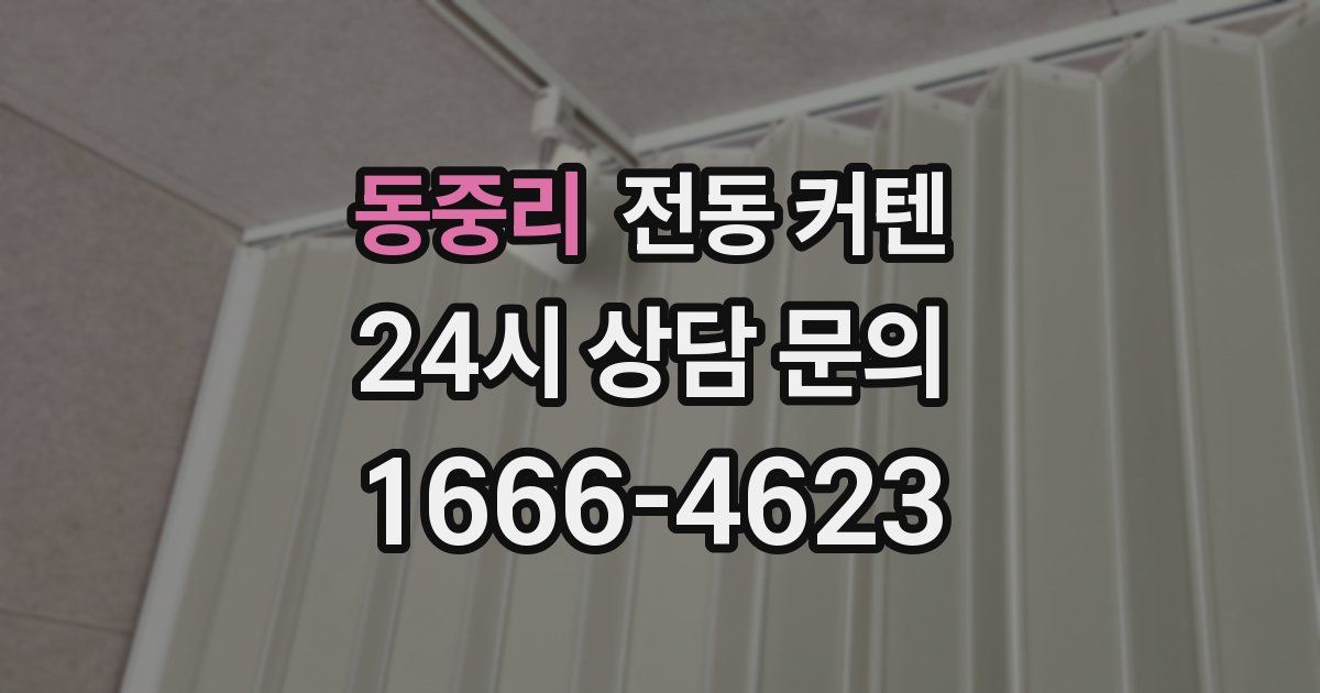동중리 전동 커텐