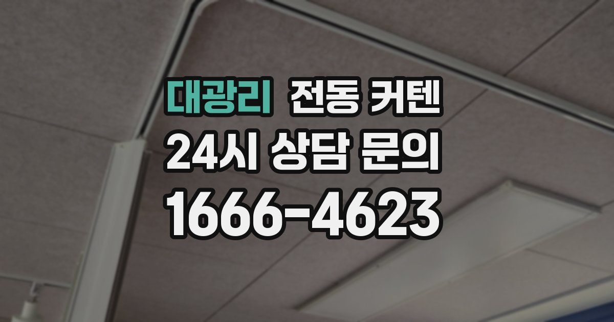 대광리 전동 커텐