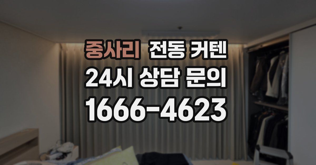 중사리 전동 커텐