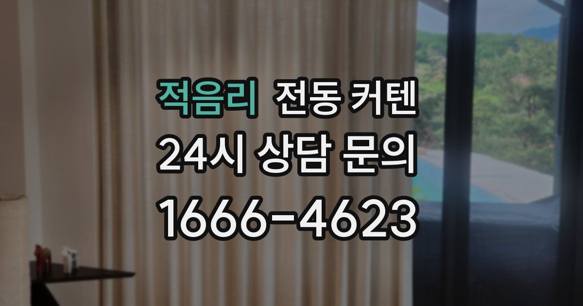적음리 전동 커텐