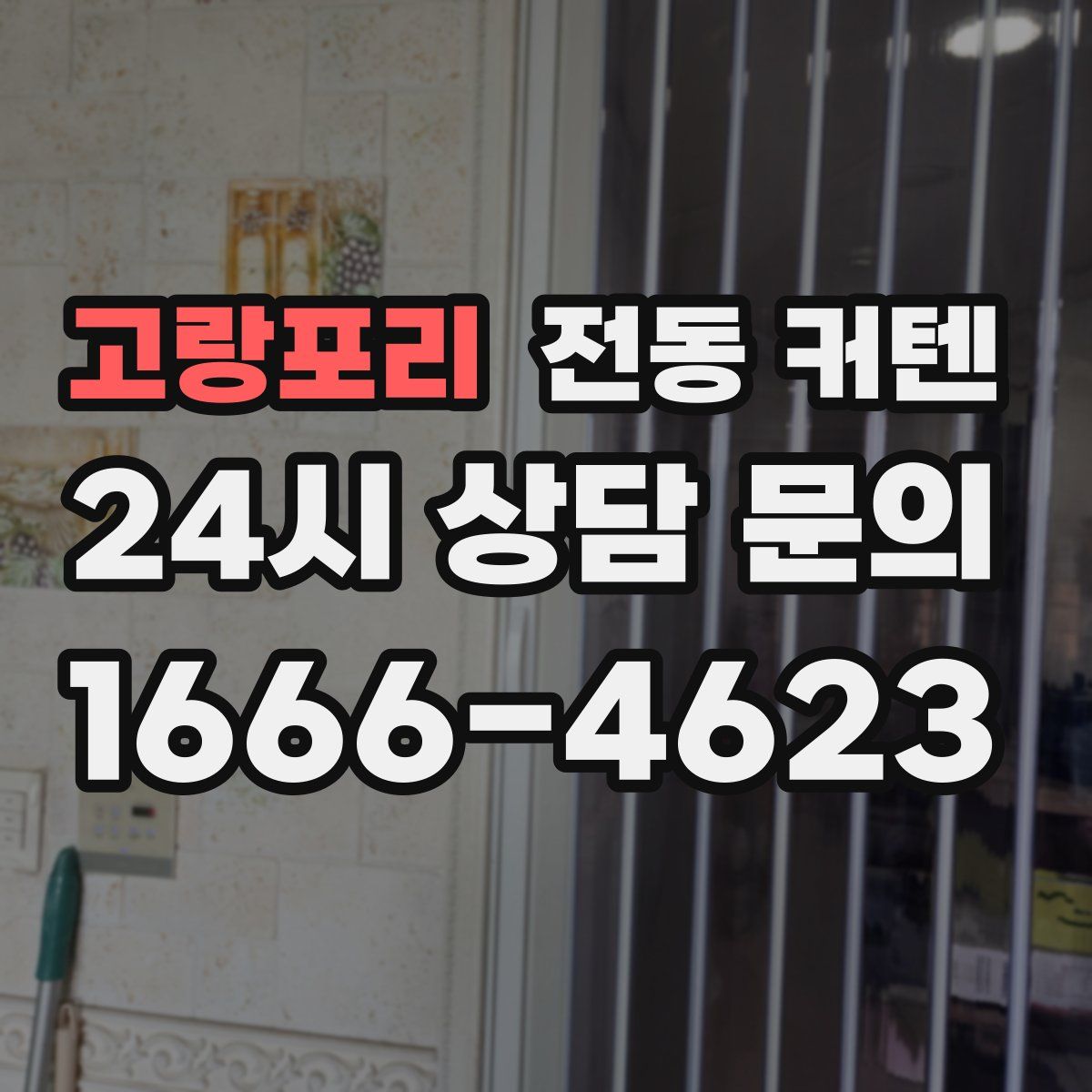 고랑포리 전동 커텐