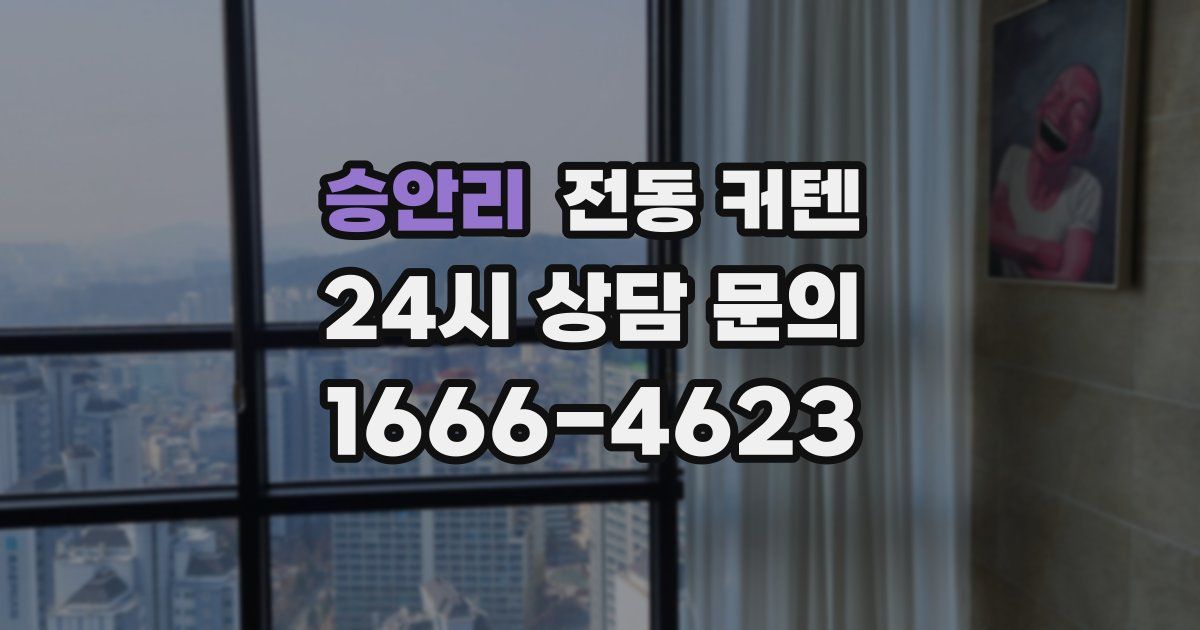 승안리 전동 커텐