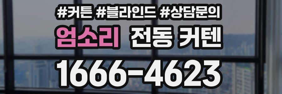 엄소리 전동 커텐