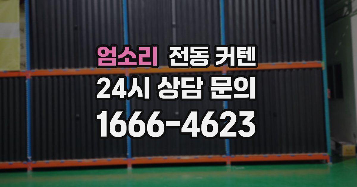 엄소리 전동 커텐
