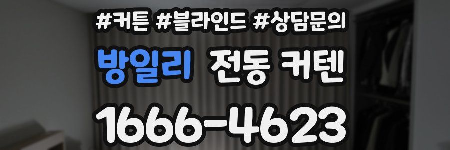 방일리 전동 커텐