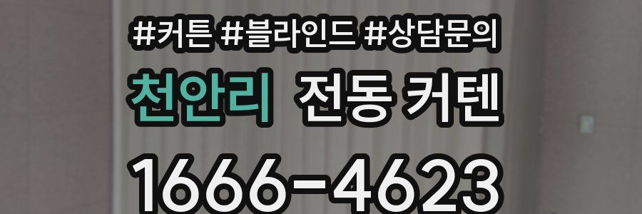 천안리 전동 커텐