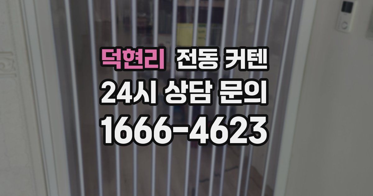 덕현리 전동 커텐