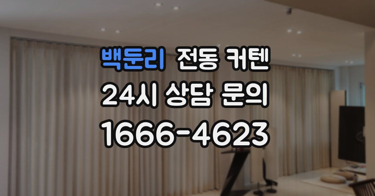 백둔리 전동 커텐